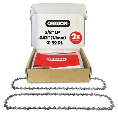 Image de Chaîne de scie Oregon pour lame de 35 cm, pas 3/8" LP, épaisseur 1,1 mm, 52 maillons