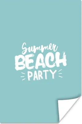 Produktbild von MuchoWow® Poster Sommer - Blau - Weiß 40x60 cm - Plakate für die Wand - Poster Babyzimmer