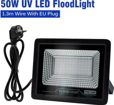 Immagine prodotto di Proiettore a LED - Illuminazione da palcoscenico - 50 W - Impermeabile IP66 - Spina UE - 90–240 V CA - Luce calda