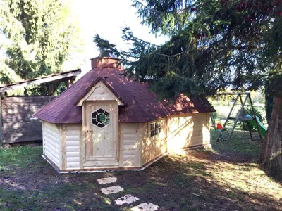 Produktbild von Grill Hütte Skandinavische Grillkota inkls Anbau 12,75m² JVmoebel