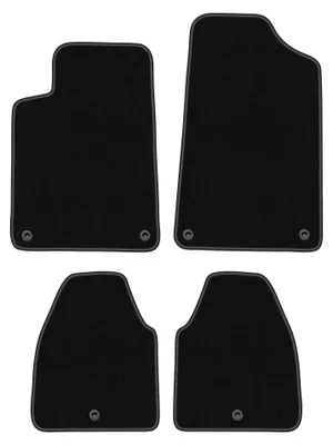 Image de Tapis de sol en moquette pour Citroen C6 2005-2012 (berline) – jeu 4 pièces, noirs, sur mesure – Wielganizator BASIC