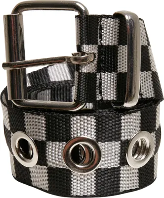 Produktbild von Urban Classics TB5138 | Checker Belt With Eyelets S/M bis L/XL - Farbe: Black/White - Größe: S/M