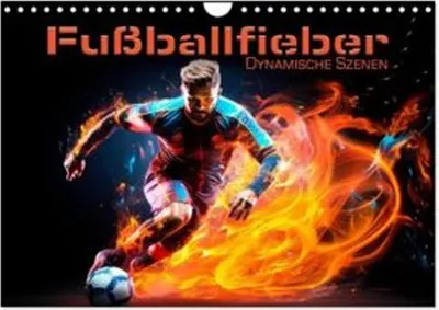 Produktbild von FUßBALLFIEBER Dynamische Szenen (Wandkalender 2026 DIN A4 quer), CALVENDO Monatskalender