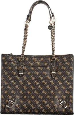 Produktbild von Guess Didi Society Frauen Kunstleder Tote Handtasche Braun – Einheitsgröße / Braun