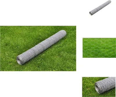Produktbild von vidaXL Maschendraht Verzinkter Stahl 25×0,75 m Silbern -  Zaunfelder