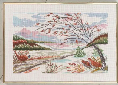 Produktbild von Eva Rosenstand Kreuzstich-Set "Winterlandschaft", 35x50 cm