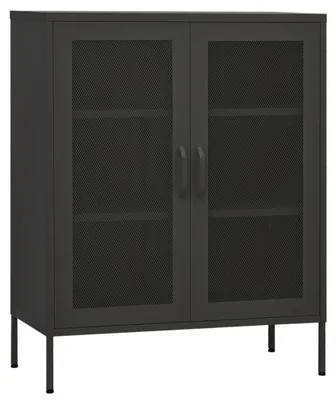 Image de vidaXL Armoire de stockage anthracite 80x35x101,5 cm Acier