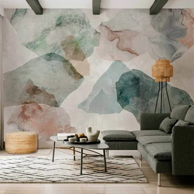 Produktbild von Selbstklebende Folie Fototapete - Spring Terrazzo - First Variant 343x256 cm Muster f-A-10014-a-a