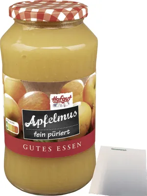 Produktbild von Hofgut Apfelmus (720ml, 720g Glas) + usy Block