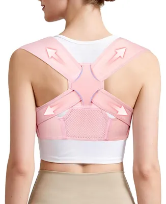 Immagine prodotto di Correttore di postura per schiena e spalle - Raddrizzatore postura - Regolabile - Taglia L/XL - Per donna e uomo