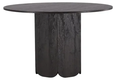 Image de Tekla table de salle à manger Ø120 cm noir.
