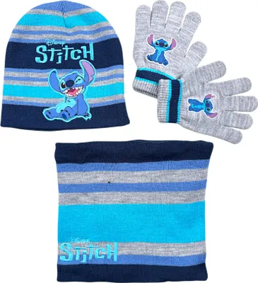 Produktbild von 3-tlg. Winter Mütze Set: Disney Stitch one size