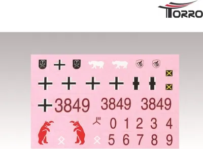 Produktbild von Torro Panzer 3 Ausf. H Tauchpanzer - Ersatzteil - Aufkleber-Set / Decals