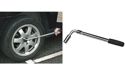 Produktbild von Brüder Mannesmann Teleskop-Radmutternschlüssel 17/19mm, ausziehbar 42,5-55cm
