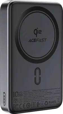 Produktbild von Magnetische Powerbank Acefast M11-10000 30W Qi2 mit Magsafe - Schwarz