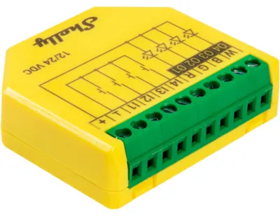 Obrázek produktu pro Shelly Plus RGBW PM, Bezdrátový, Wi-Fi, Zelená, Žlutá, 4 kanály/kanálů, 2400 – 2483.5, Vnitřní