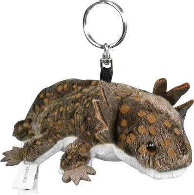 Produktbild von Schlüsselanhänger Axolotl dunkelbraun 10 cm Kuscheltier
