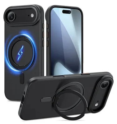 Image de Etui TECH-PROTECT MagRing pour iPhone 17 Air Czarne