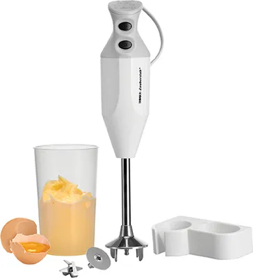Produktbild von ESGE-Zauberstab 90310 M 122 S, Stabmixer weiß, mit Zubehör, 10.000 bis 16.000 U/m, Stabmixer, Pürierstab, Handmixer, Zubehör,140 Watt