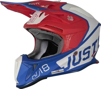 Zdjęcie produktu dla Just1 J18 Vertigo – kask terenowy, czerwony, niebieski L, czerwony, niebieski L