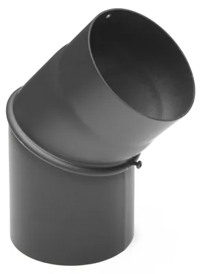 Produktbild von Raik Basic Rauchrohrbogen 150mm gussgrau 0–45° ohne Tür für Rauchrohr / Ofenrohr