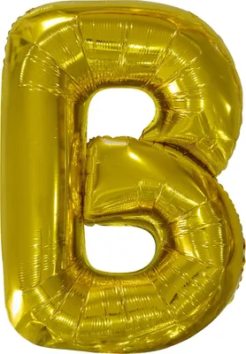 Zdjęcie produktu dla Balon foliowy litera B złota 59x86cm