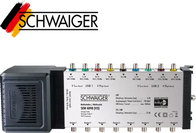 Produktbild von Schwaiger 9 auf 8 Digital SAT Multi-switch Multischalter 9/8 Switch 8 Teilnehmer