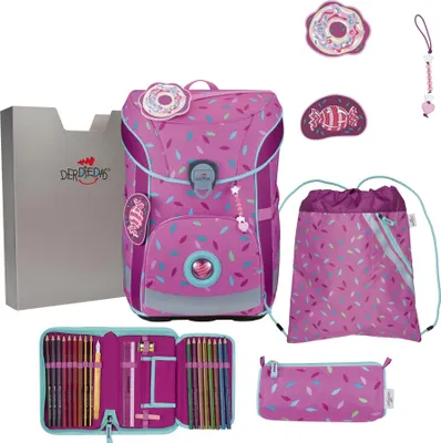 Produktbild von DerDieDas Schulranzen ErgoFlex Easy Set 6-teilig Purple Unicorn pink