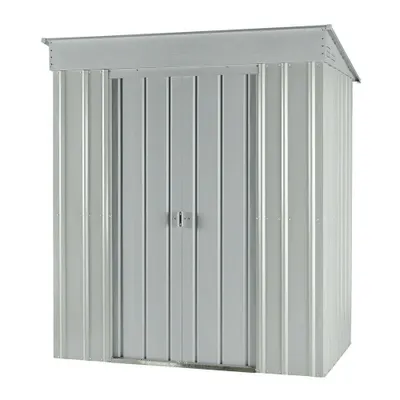 Produktbild von Globel Gerätehaus "Pultdach Skillion" 64, silber metallic