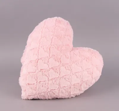 Produktbild von Magma Deko Kissen Fluffy Herzform mit Herzen rosa 40x35cm