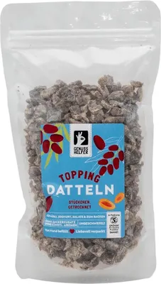 Produktbild von Dattelstückchen, Topping für Müsli, Smoothie-Bowls & Desserts, getrocknet, 250g