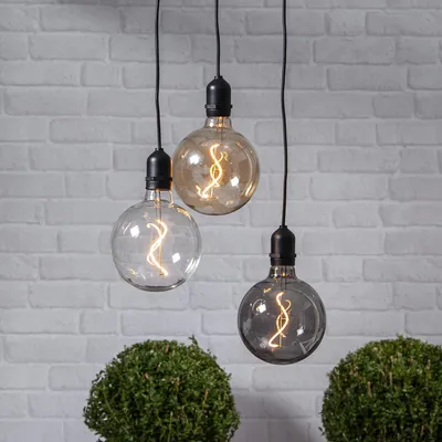 Zdjęcie produktu dla Dekoracja wisząca LED BOWL bursztynowa na baterie