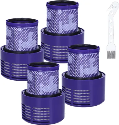 Zdjęcie produktu dla Sillar 2x filtr HEPA do odkurzaczy Dyson V10 Absolute, V10 Absolute +, V10 Animal, V10 Fluffy, V10 Motorhead, V10 Total Clean / zmywalny i wielokrotnego użytku + filtr czyszczący z ostrzem
