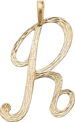 Produktbild von Stylischer 9 Karat (375) Gold Buchstaben / Initiale Damen - Anhänger; TRS35340LTR
