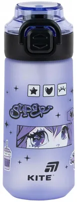 Zdjęcie produktu dla Bidon na wodę BPA free z blokadą otwarcia 560 ml z uchwytem tritan Kite