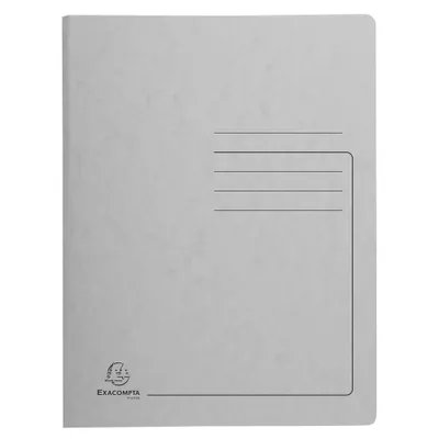 Image de Exacompta 240231E Spiralhefter - A4, 300 Blatt, Colorspan-Karton, 355 g/qm, grau