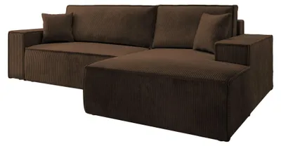 Produktbild von Selsey Farese - Ecksofa mit Schlaffunktion, Cordbezug, braun, rechtsseitig