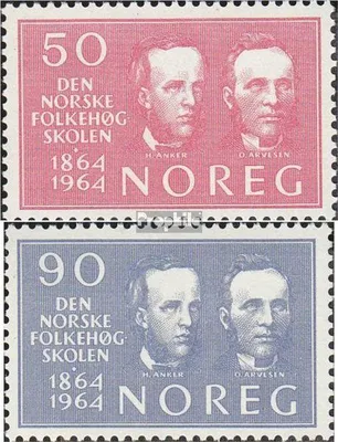 Produktbild von Briefmarken Norwegen 1964 Mi 522-523 (kompl.Ausg.) gestempelt Volkshochschule