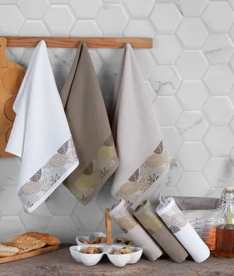 Produktbild von Mijolnir, Pineapple, Waschhandtuch-Set (6-teilig), Weiß, 100% BAUMWOLLE, 40 x 60 cm