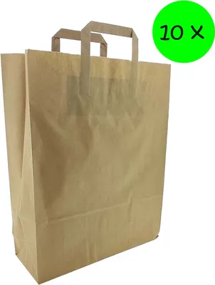 Produktbild von Papiertragetasche 320 + 120 x 400 mm 10 Stück