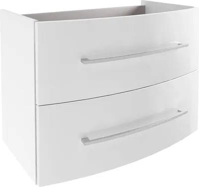 Produktbild von Fackelmann Waschbeckenunterschrank Verona  Hochwertiger Waschtischunterschrank in Weiß-Hochglanz  Unterschrank Hängend,  Germany, 79,4 x 57,5 x 45,5 cm