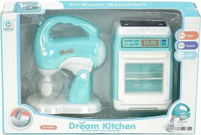Produktbild von Spielzeug-Backofen und Mixer mit Batteriebetrieb - (Spielzeug, Rollenspiel)
