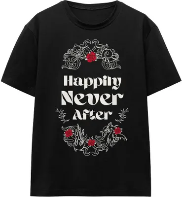 Obrázek produktu pro Disney Villains - "Happily Never After" tričko pro muže/dámy Uni - Valentine's Day TV17018 (XL) (Black)
