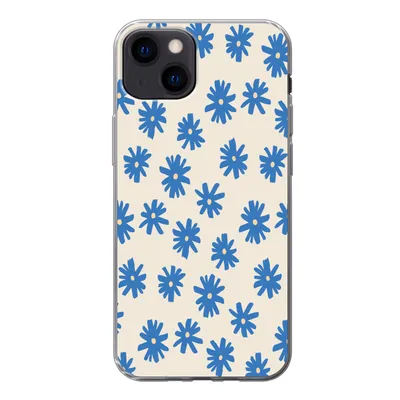 Produktbild von MuchoWow® Handyhülle Schutzhülle Hülle für iPhone 13 Blume - Muster - Minimalismus Silikon Softcase Handy Hülle - Karteninhaber