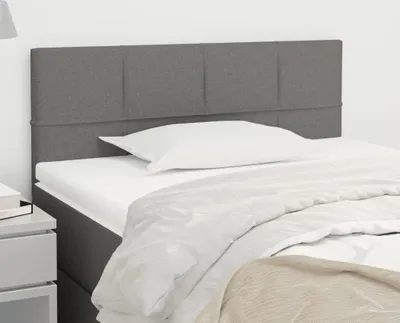 Produktbild von "Rabatt" Bettkopfteil modern - Kopfteil für Bett - Dunkelgrau 100x5x78/88 cm Stoff - Kopfteile CC15568