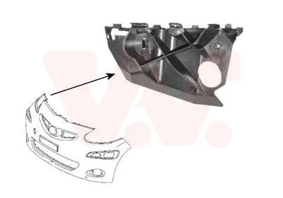 Produktbild von VAN WEZEL 5403568 Stoßstangenhalter Vorne Rechts für TOYOTA AYGO (WNB1, KGB1) AYGO Kasten/Schrägheck (B1)