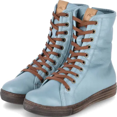 Immagine prodotto di Andrea Conti donna stivaletti stringati in pelle liscia blu misura: 36