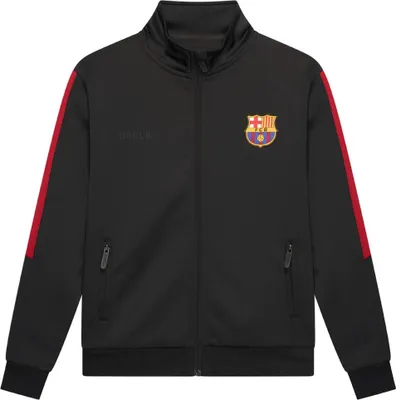 Image de Survêtement d'entraînement FC Barcelona noir pour enfants - Taille 140 / 10 ans - Survêtement d'entraînement Barca noir pour enfants - Produit officiel