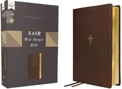 Image de Nasb, Wide Margin Bible, Leathersoft, Brown, Red Letter, 1995 Text, Comfort Print