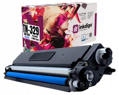 Produktbild von Inkdigo Toner TN329C für Brother DCP-L8450CDW, HL-L8350CDW, HL-L8350CDWT, MFC-L8600CDW – Cyan, 6000 Seiten,